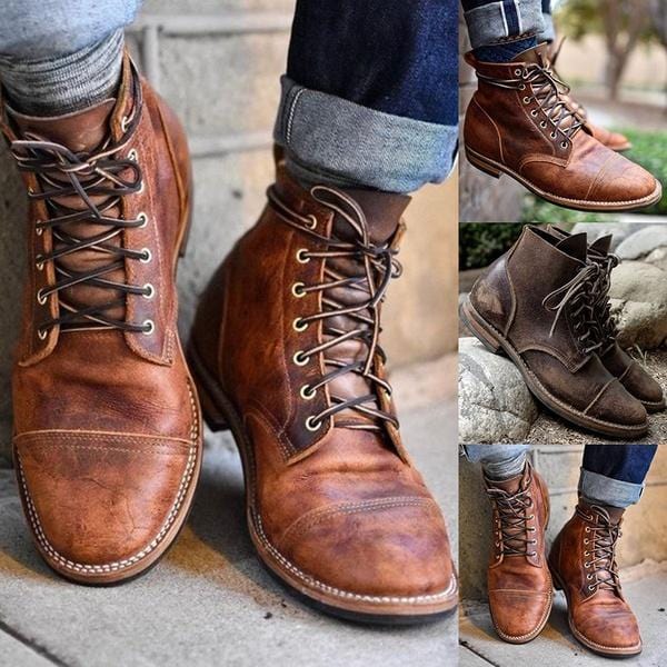 High Quality Men's Vintage British Style Martin Boots