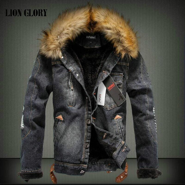 Winter Casual Denim Thick Jacket