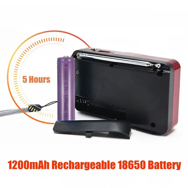 Handheld Rechargeable Mini Portable Radio