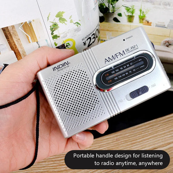 Portable AM FM Radio Receiver Player