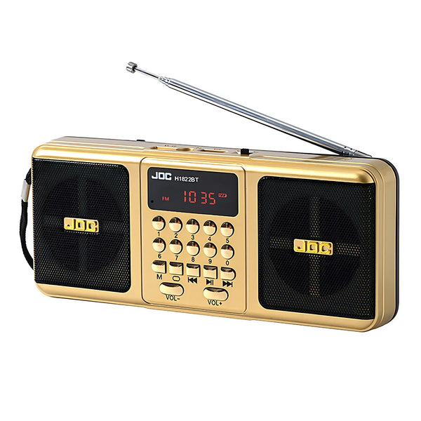 Portable Stereo FM Radio with Rechargeable Battery