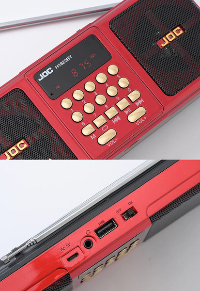 Portable Stereo FM Radio with Rechargeable Battery