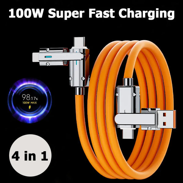 4-in-1 Multi USB Type C to Lightning Type C for Phone Tablet