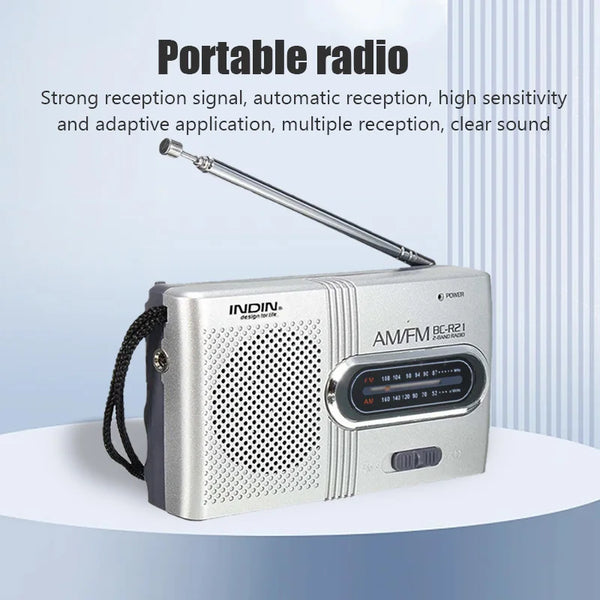 Portable AM FM Radio Receiver Player