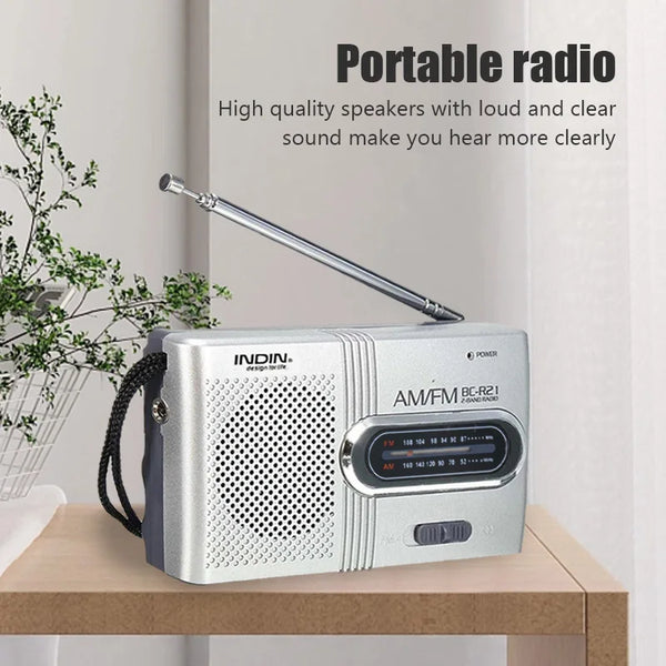 Portable AM FM Radio Receiver Player