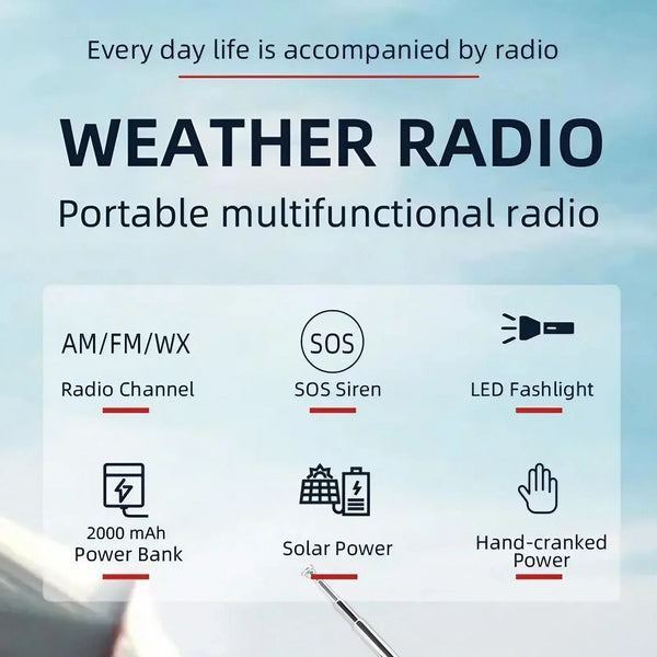 Handheld Rechargeable Mini Portable Radio