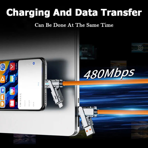 4-in-1 Multi USB Type C to Lightning Type C for Phone Tablet
