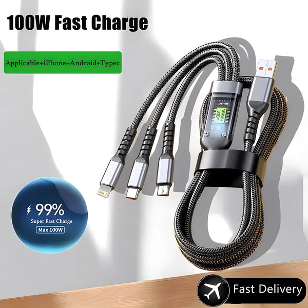 Universal 3-in-1 Charging Cable