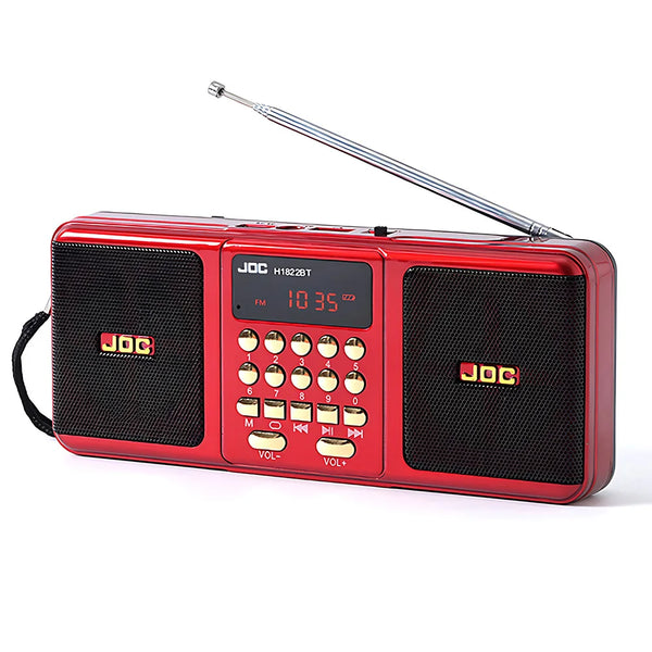 Portable Stereo FM Radio with Rechargeable Battery