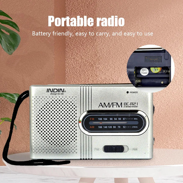 Portable AM FM Radio Receiver Player