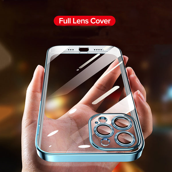 Full Lens Cover Shockproof Soft TPU Cellphone Case For iPhone