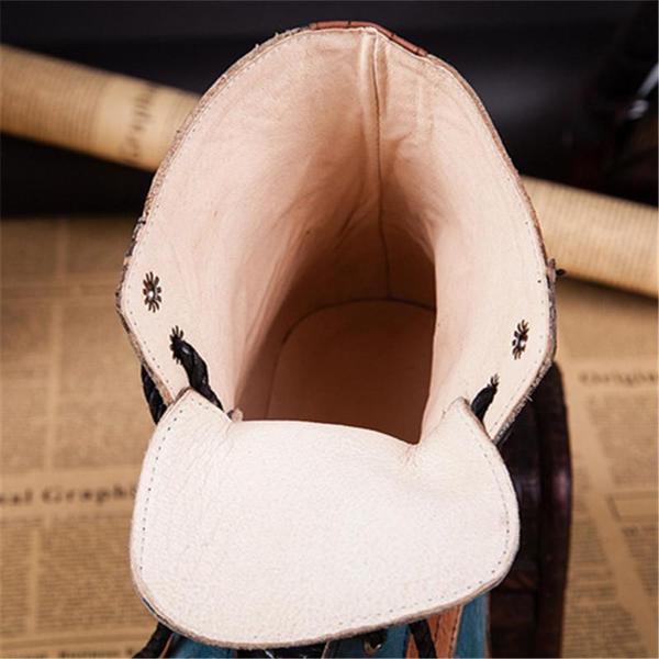 Fashion Men's Retro Style Mixed Colors High Quality Leather Martin Boots