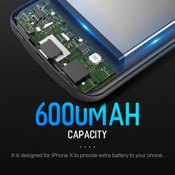 6000mAh Power Bank Case for iPhone X