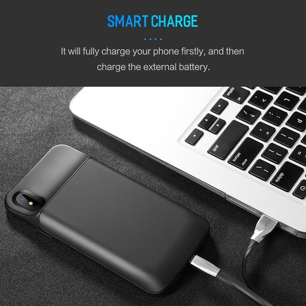 6000mAh Power Bank Case for iPhone X
