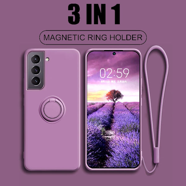 Magnetic Ring Holder Case For S22 S21